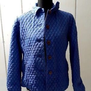 Kiko Women’s  Blue   Jacket  100% Silk Women's Size M Embroidered # 96